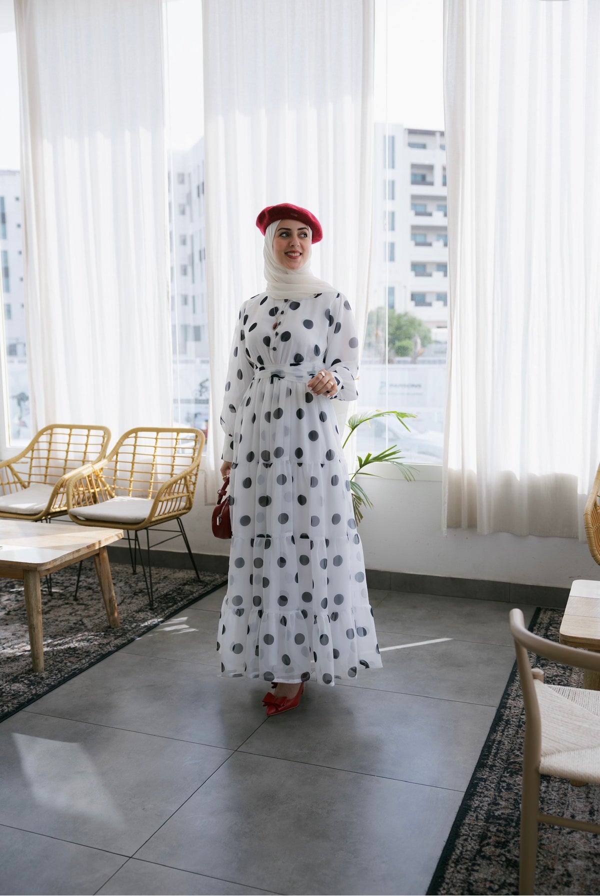 Polka Dots Maxi Dress