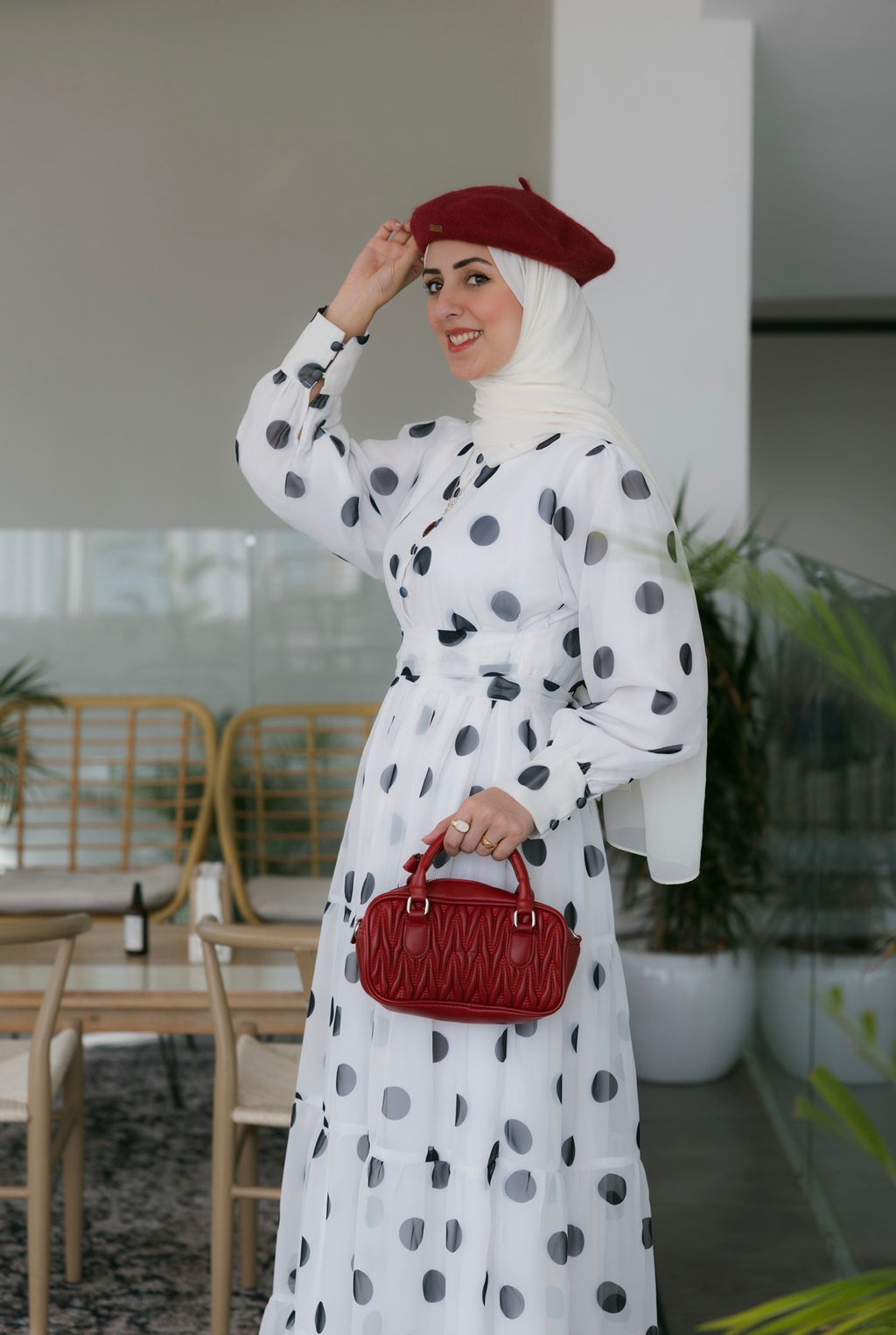 Polka Dots Maxi Dress