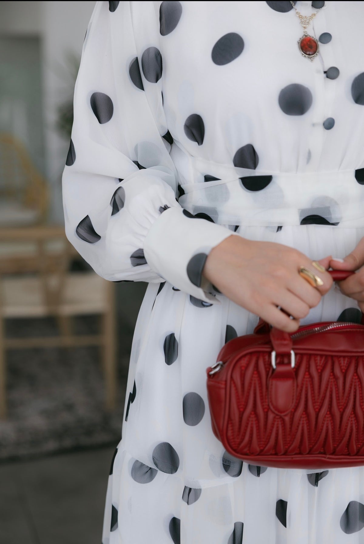 Polka Dots Maxi Dress