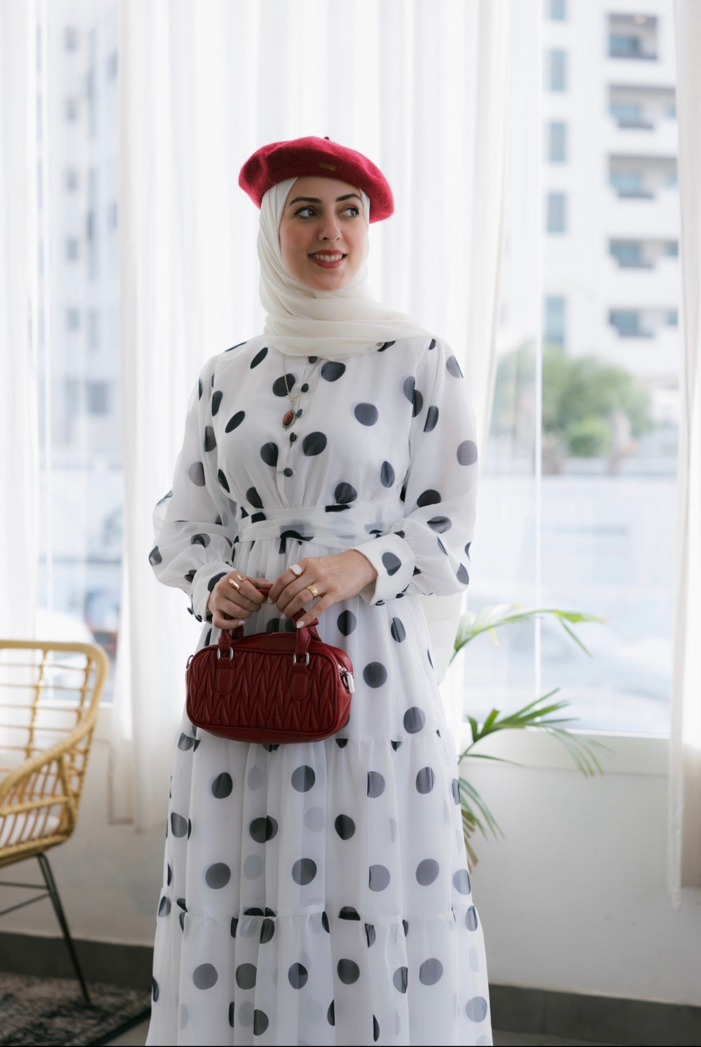 Polka Dots Maxi Dress