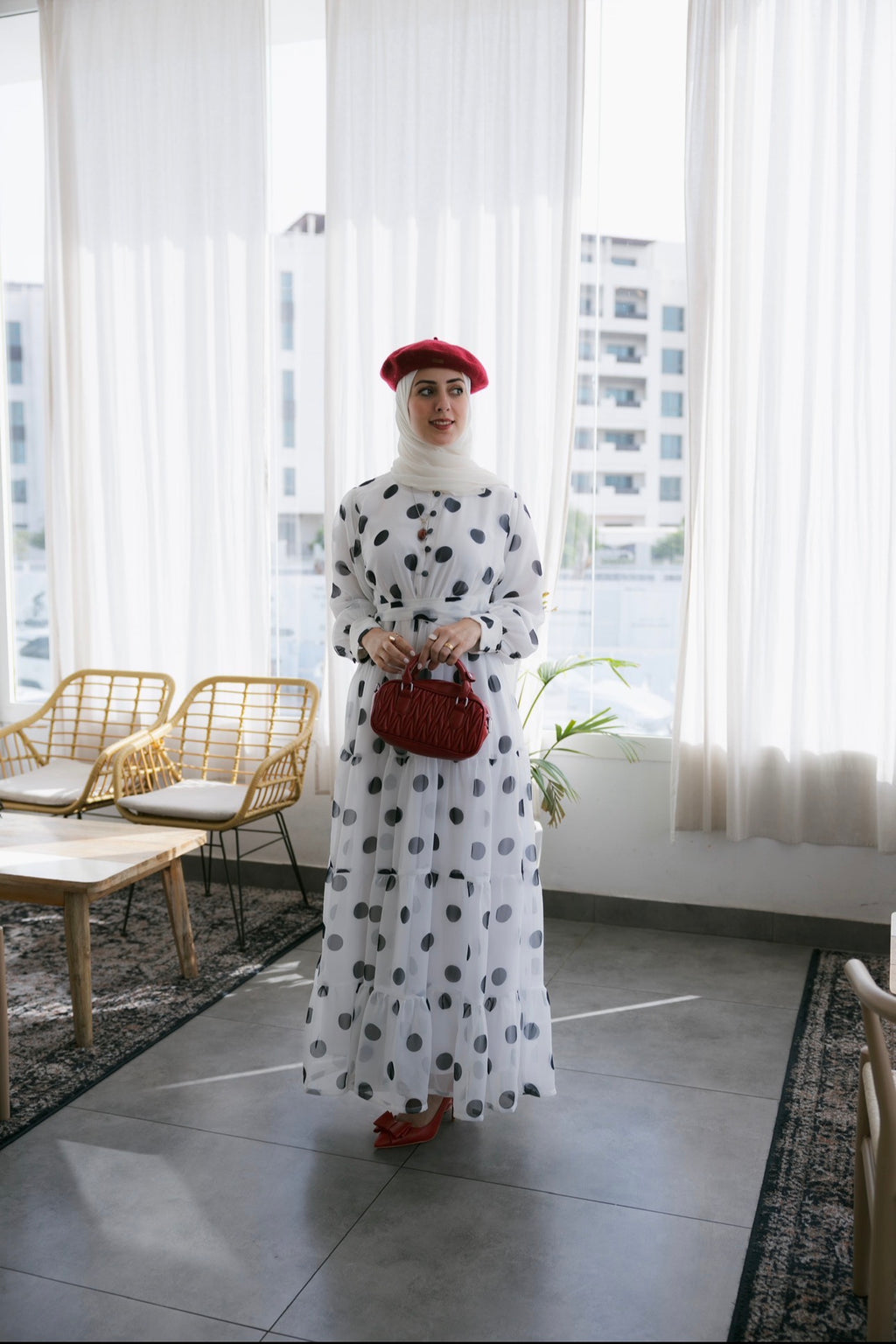 Polka Dots Maxi Dress