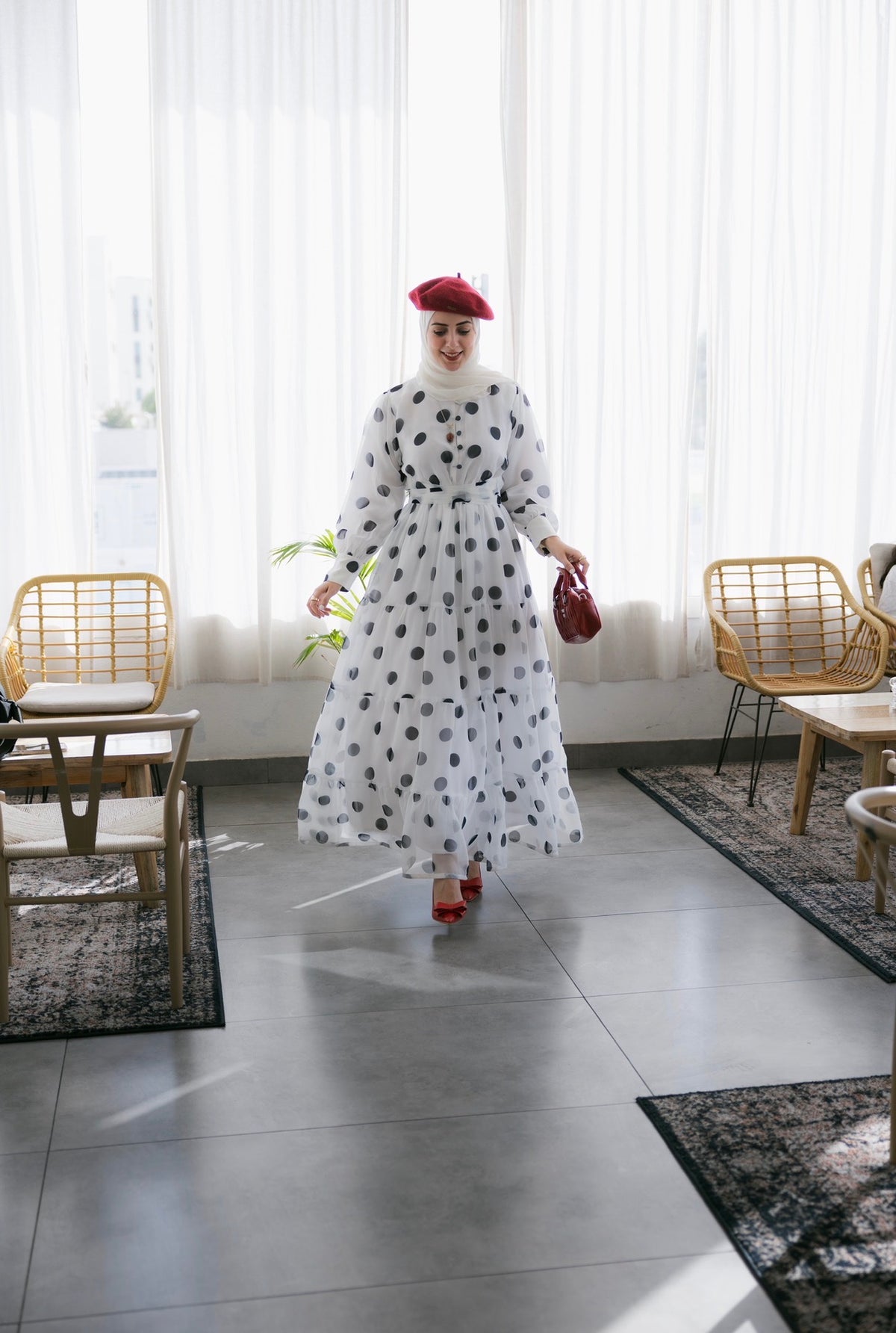 Polka Dots Maxi Dress